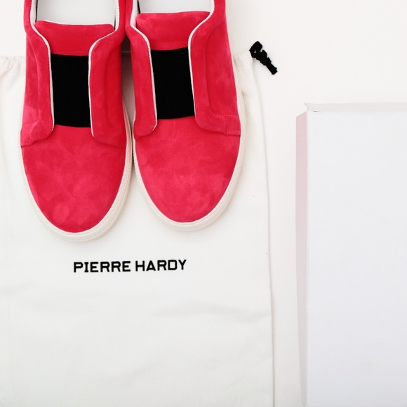 NIB Pierre Hardy PINK SUEDE sneakers - Picture 3 of 5
